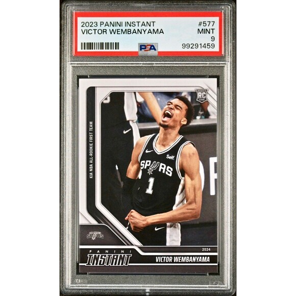 Victor Wembanyama 2023 Panini NBA All-Rookie 1st Team 577 Rookie Card PSA 9 Mint - Picture 1 of 2
